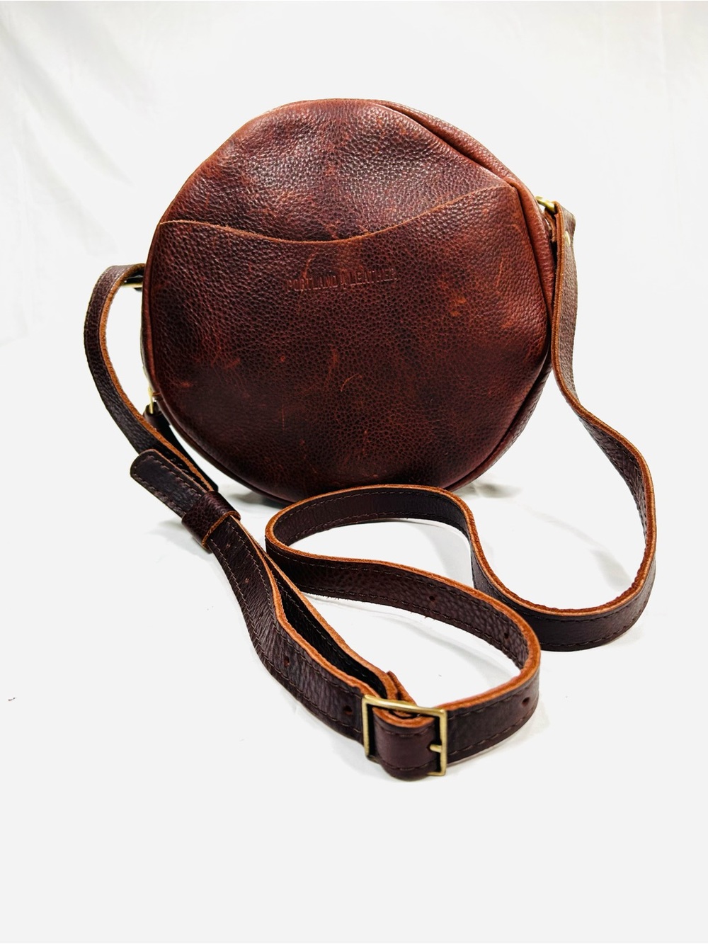 Portland Leather Goods Circular Crossbody Bag